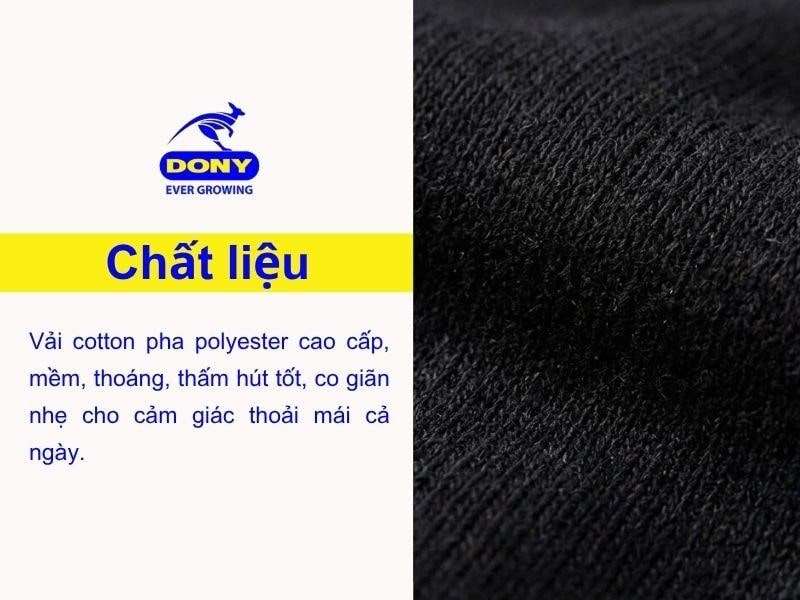 Áo được may từ vải thun cotton pha polyester cao cấp