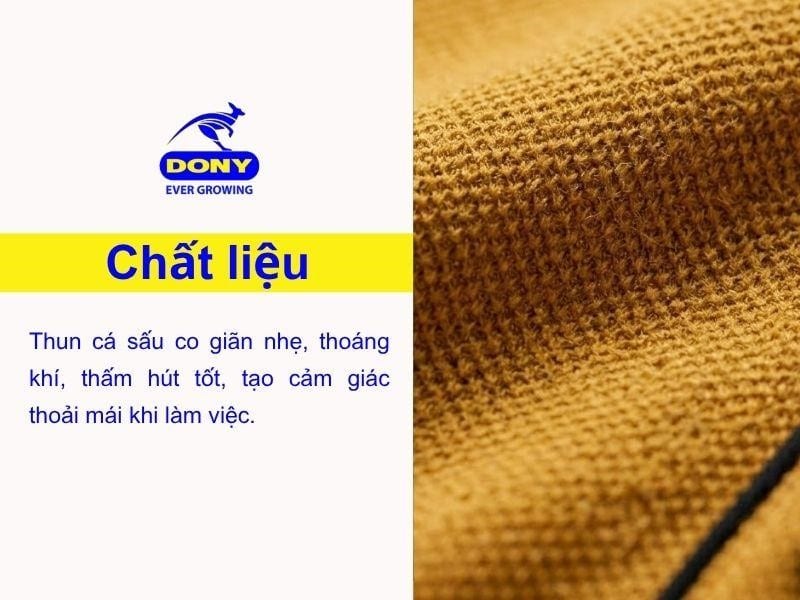 Áo được may từ chất vải thun cá sấu cao cấp