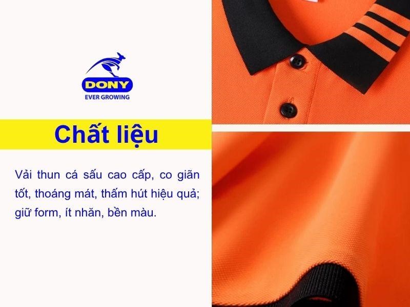Áo được may từ vải thun cá sấu cao cấp