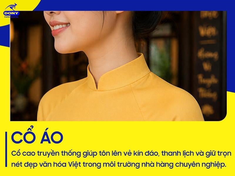 Cổ cao truyền thống là đặc trưng của áo dài