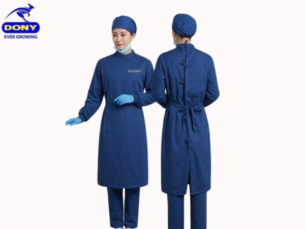 Đồng Phục Phòng Mổ Màu Xanh Tay Dài Tiện Lợi, Sạch Sẽ