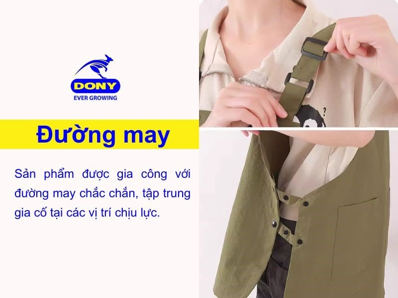 Sản phẩm được gia công với đường may chắc chắn
