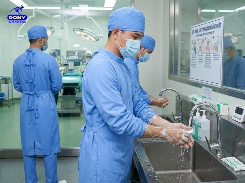 Đường may được gia công chắc chắn bằng kỹ thuật may 2 kim
