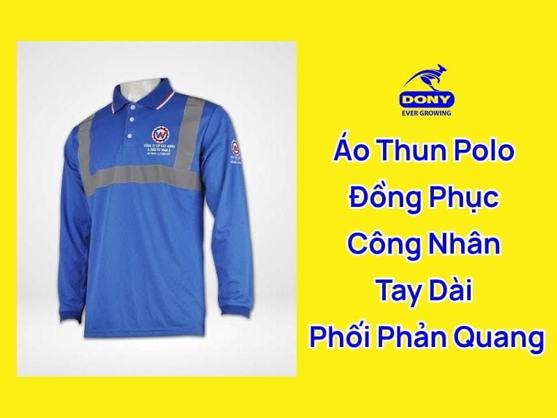 mau ao thun polo cong nhan tay dai phan quang