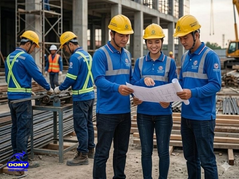 mau sac ao thun polo cong nhan tay dai