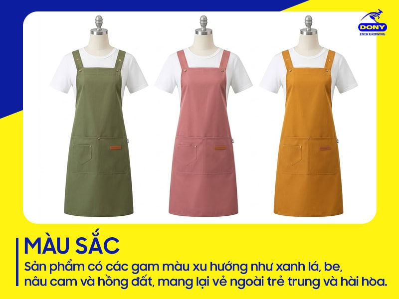 mau sac tap de dong phuc dang dai