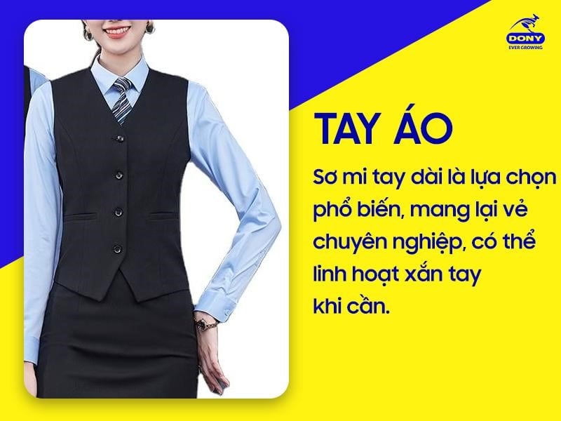 Áo sơ mi thiết kế tay dài