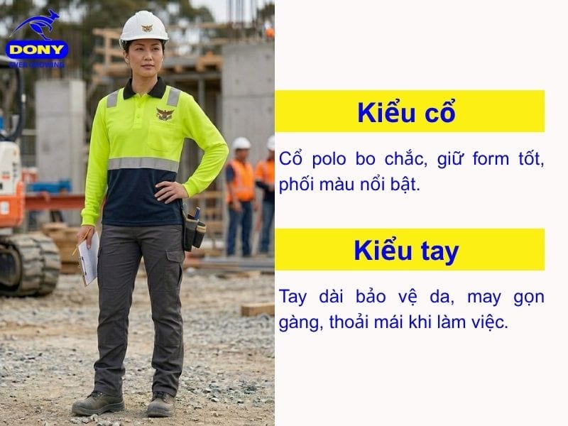 thiet ke ao polo cong nhan tay dai phan quang