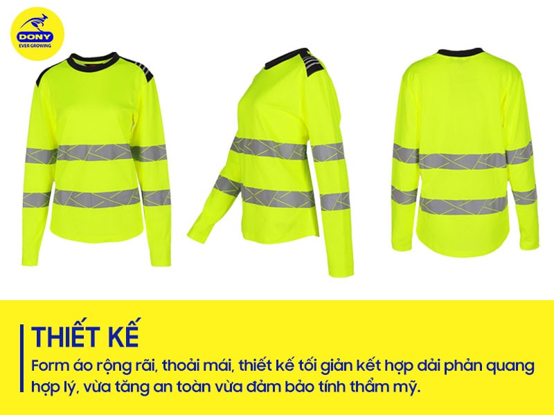 thiet ke ao thun tay dai xanh neon