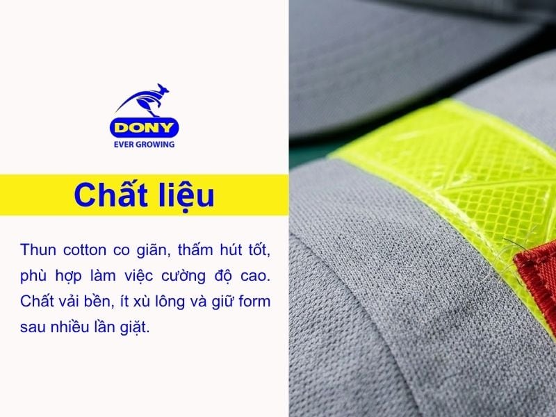 vai may ao thun cong nhan phoi phan quang