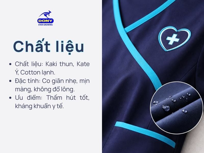 vai may dong phuc ho ly mau xanh duong