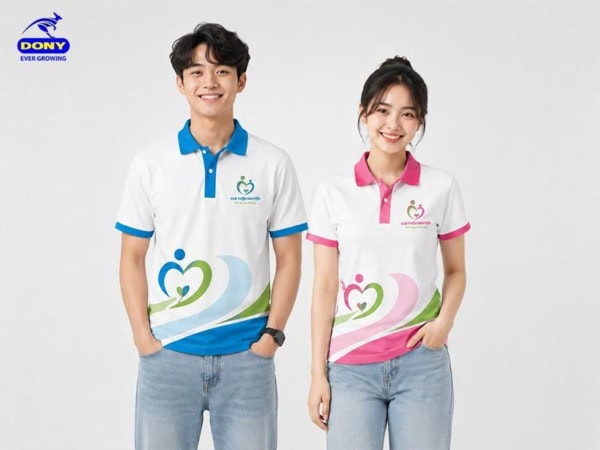 Mẫu áo thun câu lạc bộ thiện nguyện đẹp