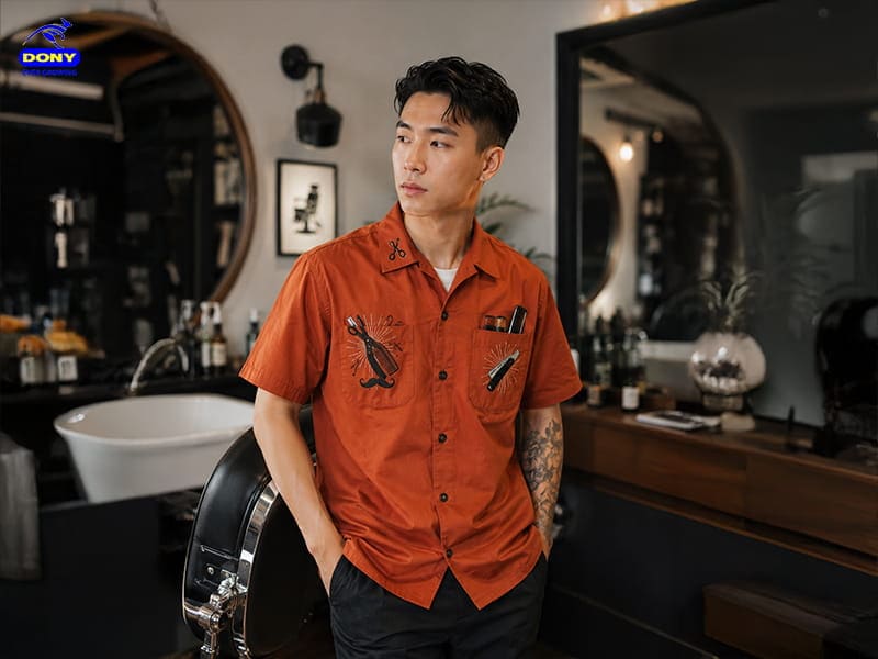 barber in graphic