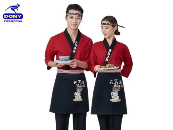 Mẫu đồng phục nhà hàng phong cách Nhật
