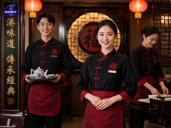 Mẫu đồng phục nhà hàng Trung Quốc