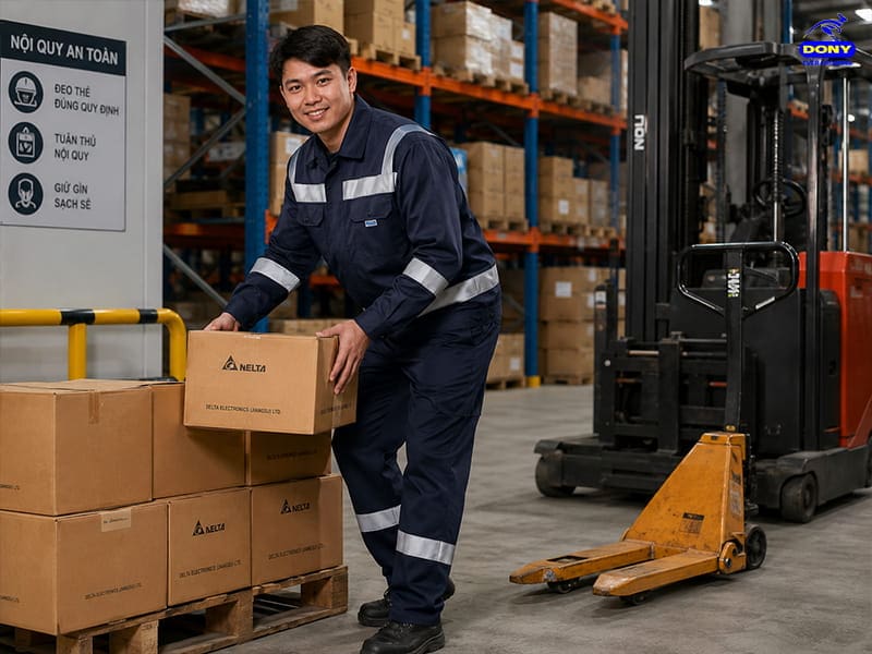 dong phuc phan quang nganh logistics