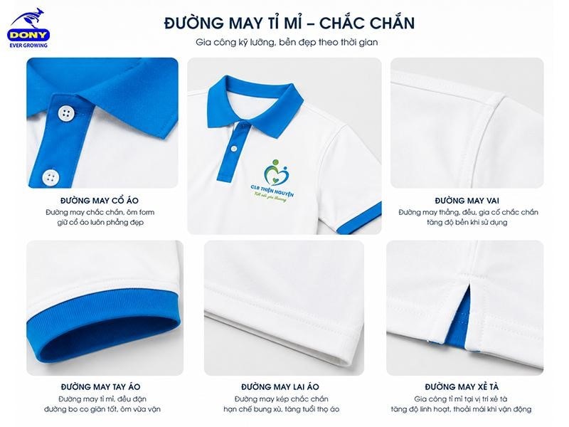 Hệ thống đường may được thực hiện tỉ mỉ, chắc chắn