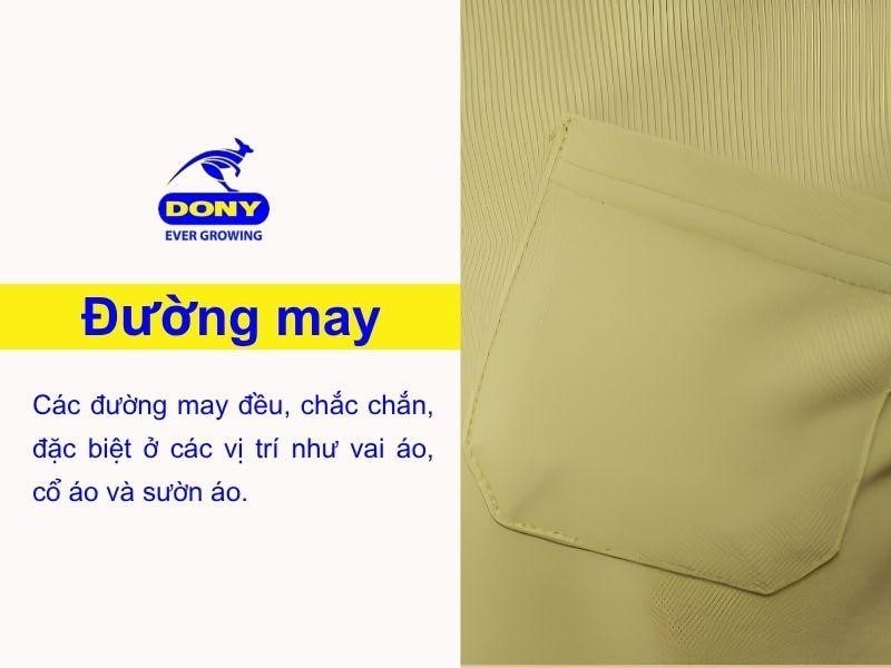 Áo được gia công bằng kỹ thuật may công nghiệp với độ hoàn thiện cao