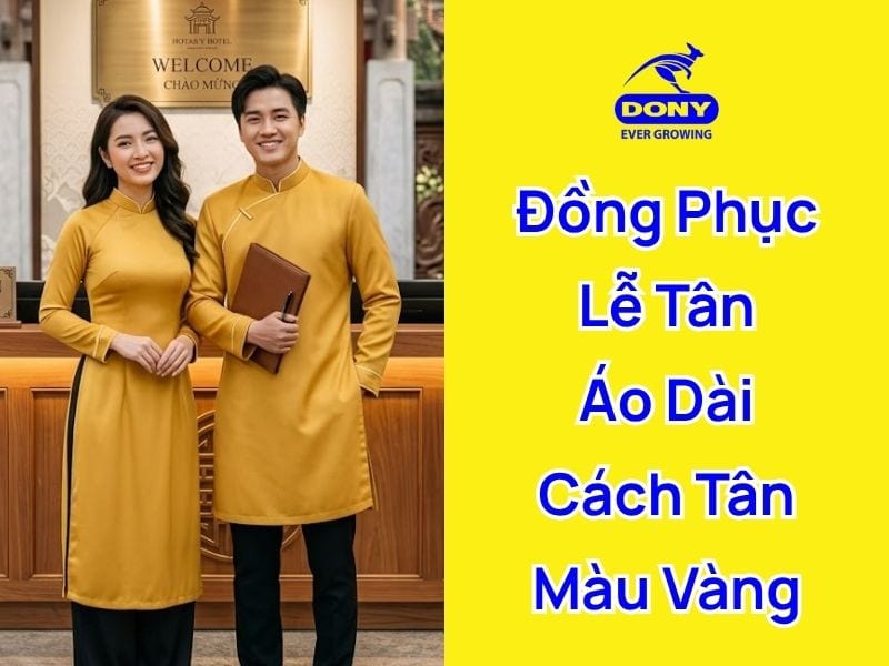 mau ao dai cach tan mau vang