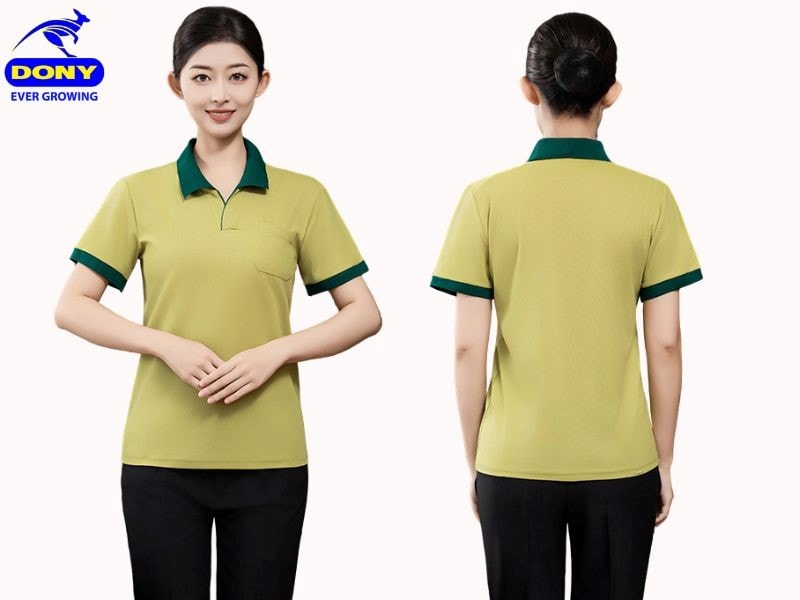 Form áo polo dáng suông nhẹ, ôm vừa cơ thể, mang lại cảm giác gọn gàng và linh hoạt khi di chuyển.