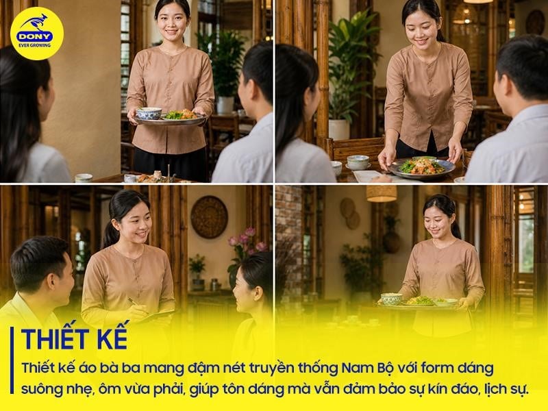 Thiết kế áo bà ba mang đậm nét truyền thống Nam Bộ