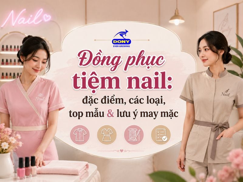 đồng phục tiệm nail