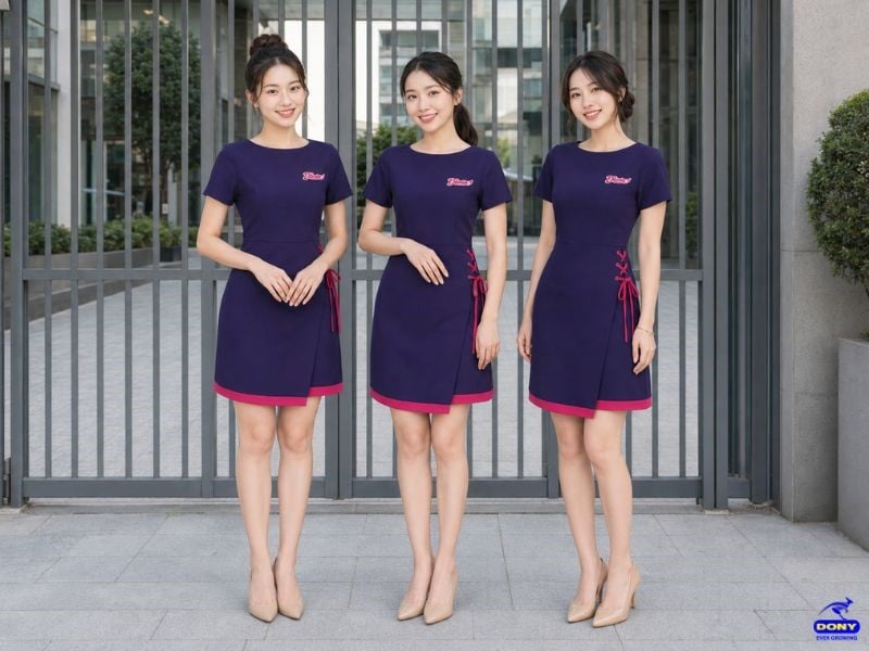 Màu tím than là gam màu được nhiều doanh nghiệp lựa chọn bởi khả năng tạo cảm giác chuyên nghiệp