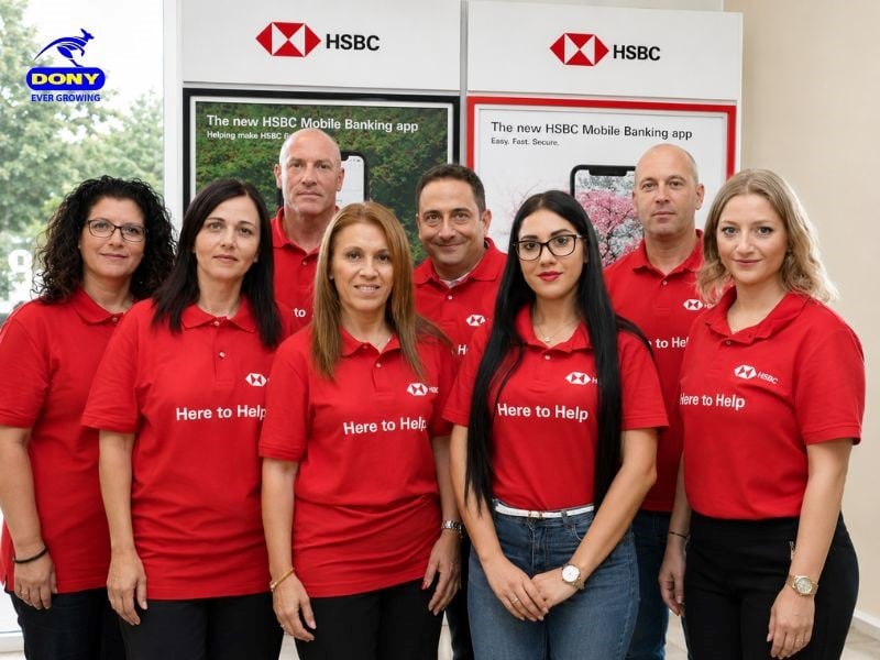 . Áo polo đồng phục HSBC