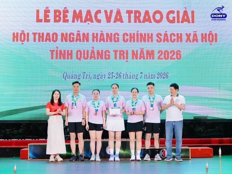 Đồng phục teambuilding áo thun cổ tròn ngân hàng Chính sách xã hội (VBSP).