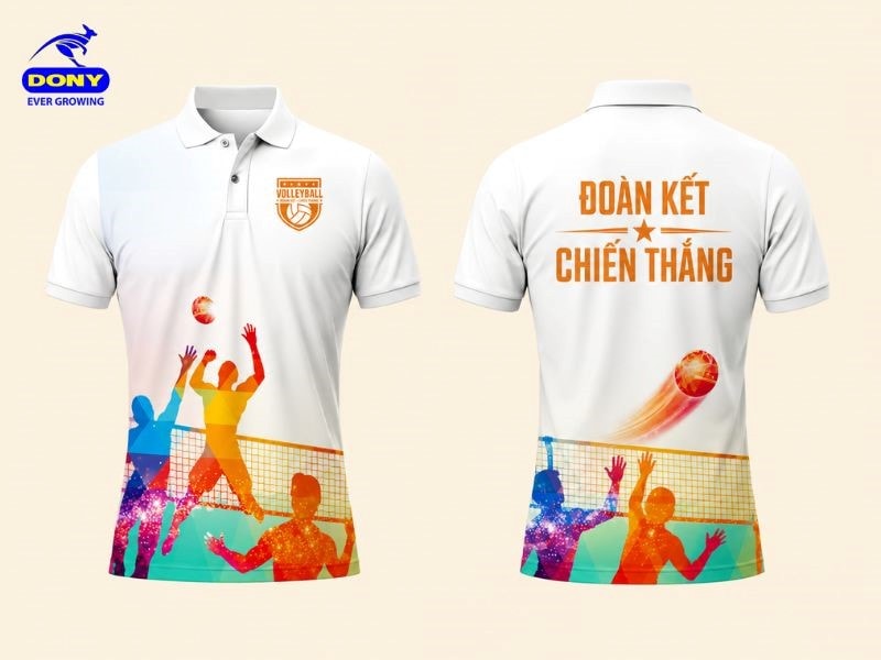 Mẫu áo thun đồng phục bóng chuyền