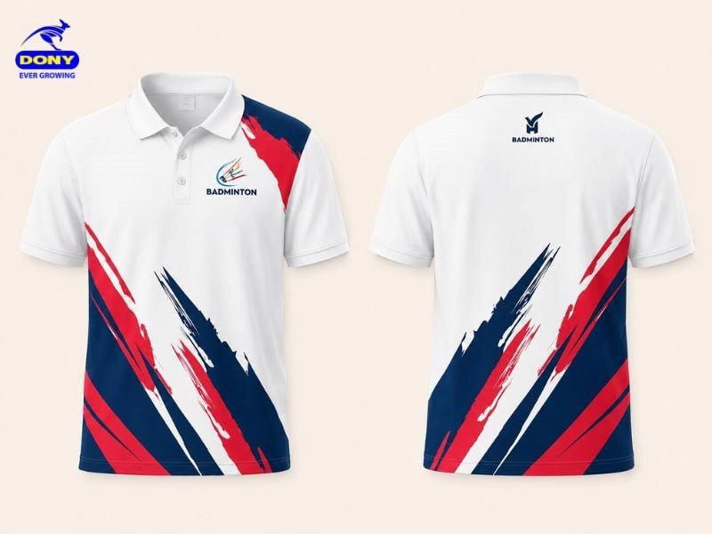 Mẫu áo thun polo đồng phục cầu lông