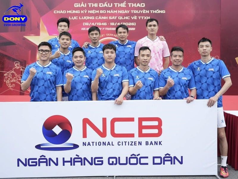 Áo thun team building đồng phục ngân hàng NCB