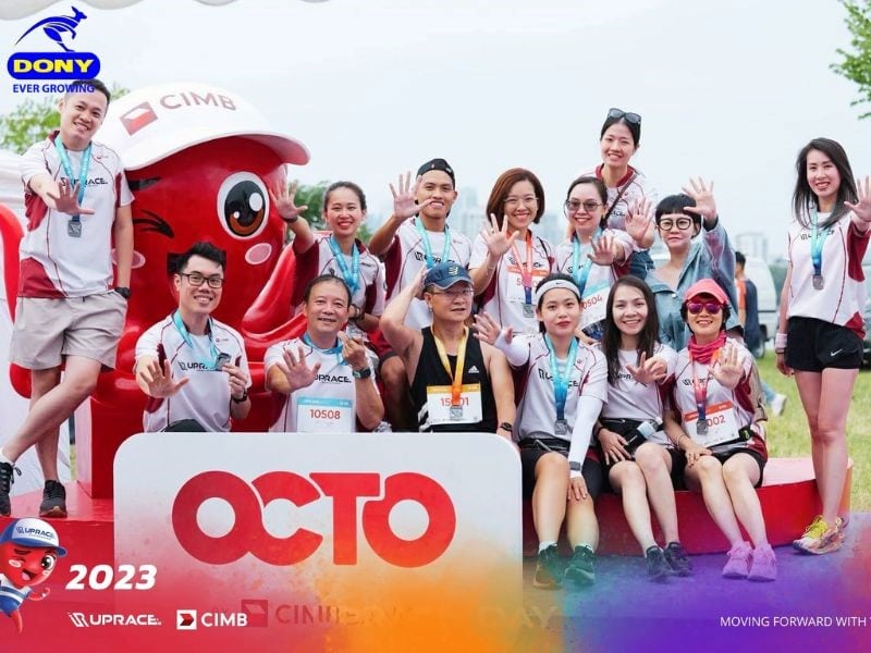Áo thun sự kiện, team building ngân hàng CIMB