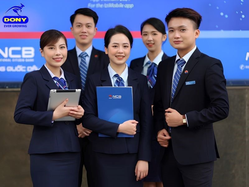 Áo vest đồng phục ngân hàng NCB