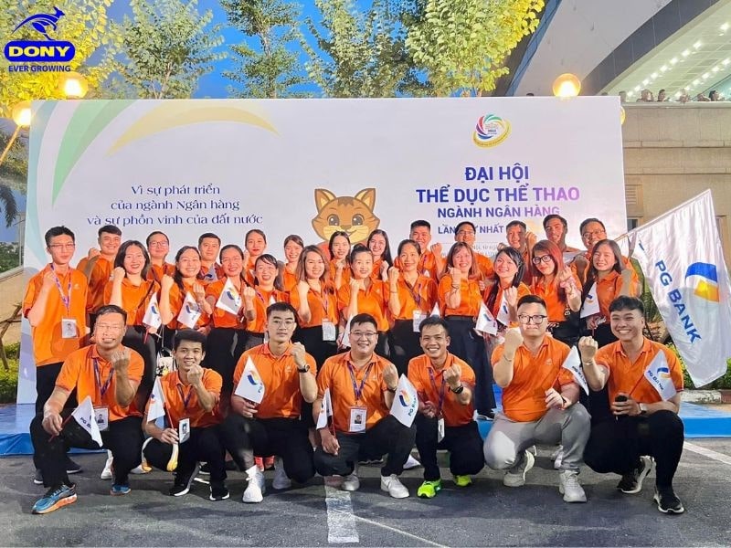 Áo thun sự kiện, team building PGBank – Đoàn kết & nhiệt huyết