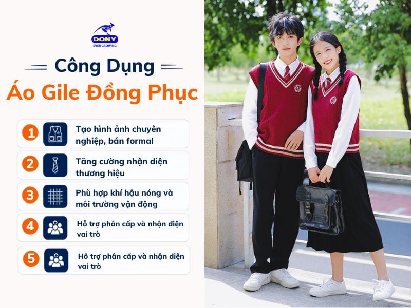 cong dung ao gile dong phuc
