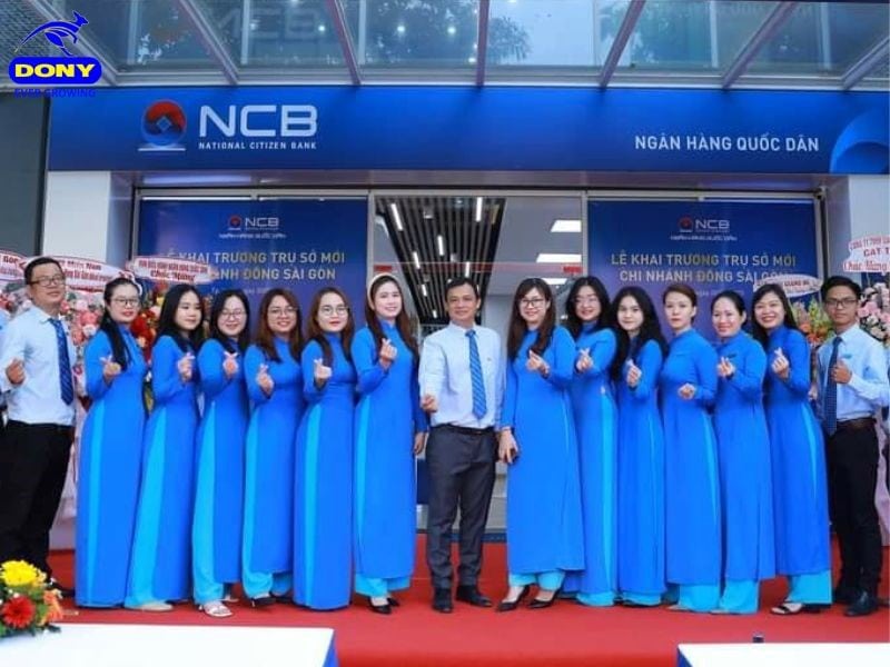 Áo dài đồng phục ngân hàng NCB