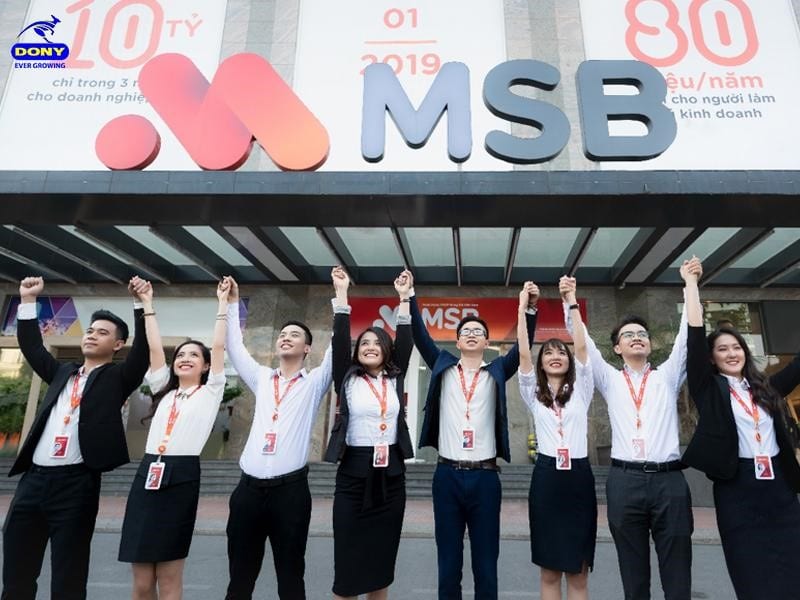 Đồng phục ngân hàng MSB góp phần xây dựng văn hóa doanh nghiệp.