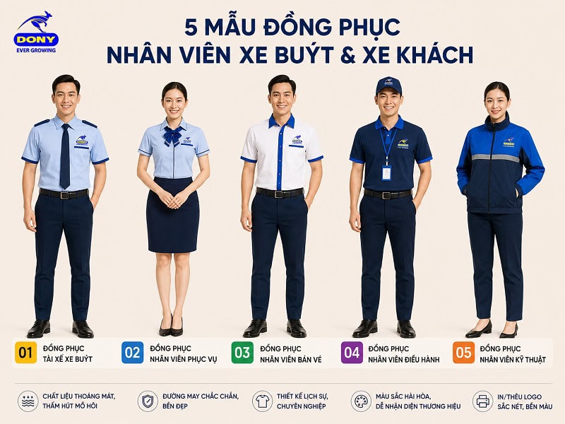 dong phuc nhan vien xe bus