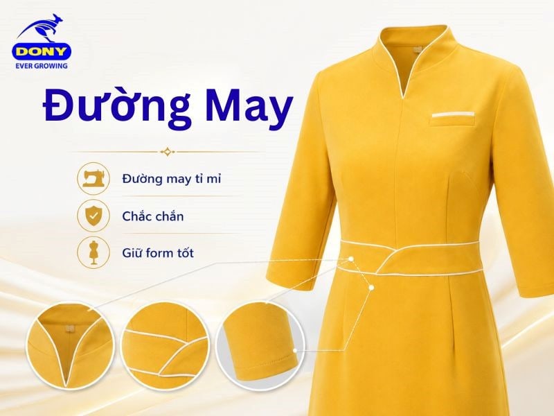 Sản phẩm được hoàn thiện bằng hệ thống đường may chắc chắn, đều đẹp và tỉ mỉ