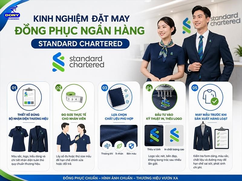 Kinh nghiệm đặt may đồng phục ngân hàng