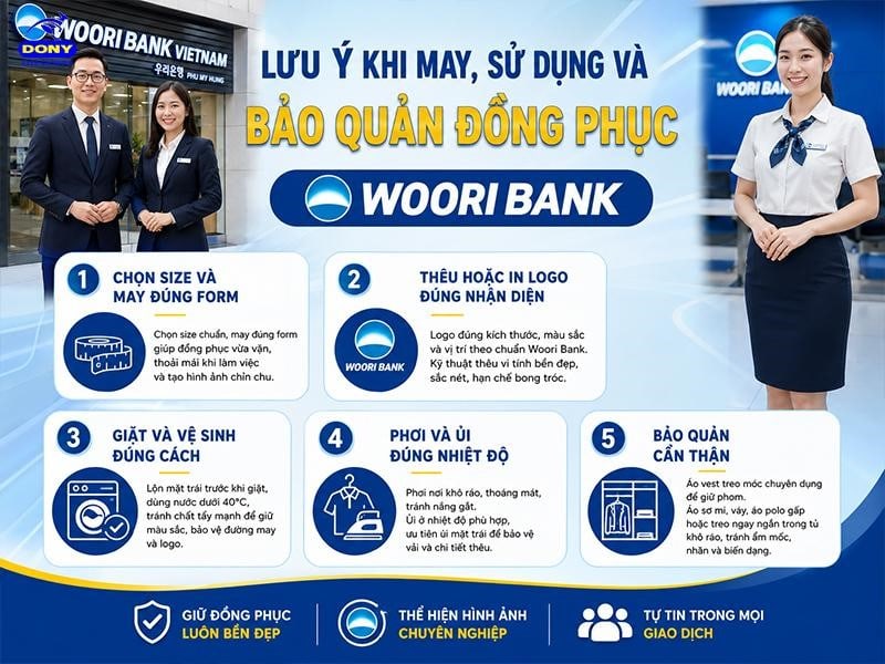 Lưu ý khi may, sử dụng, bảo quản đồng phục.