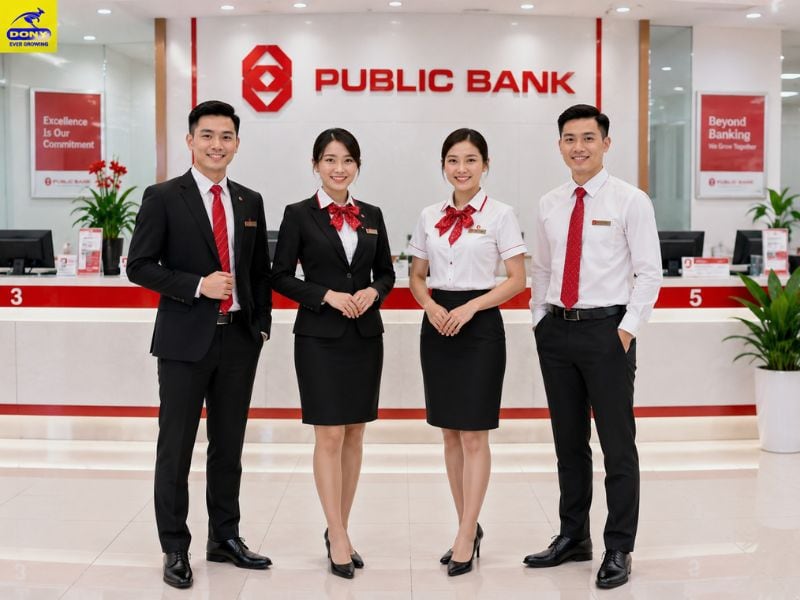 Mẫu đồng phục ngân hàng Public Bank