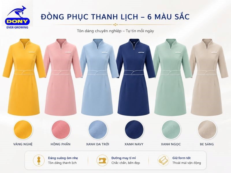 DONY nhận thiết kế và sản xuất theo mọi màu sắc trong bộ nhận diện thương hiệu của doanh nghiệp