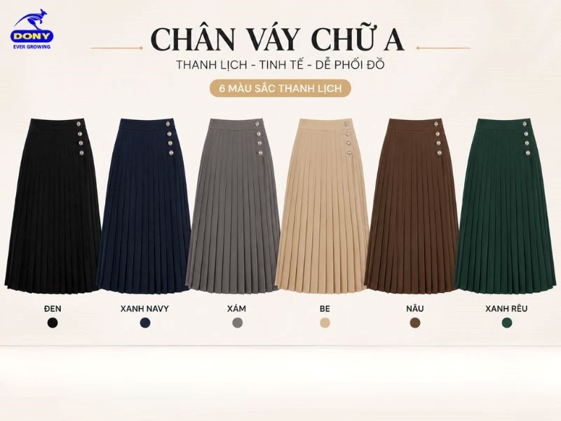 DONY hỗ trợ may đa dạng màu sắc cho mẫu đồng phục này.