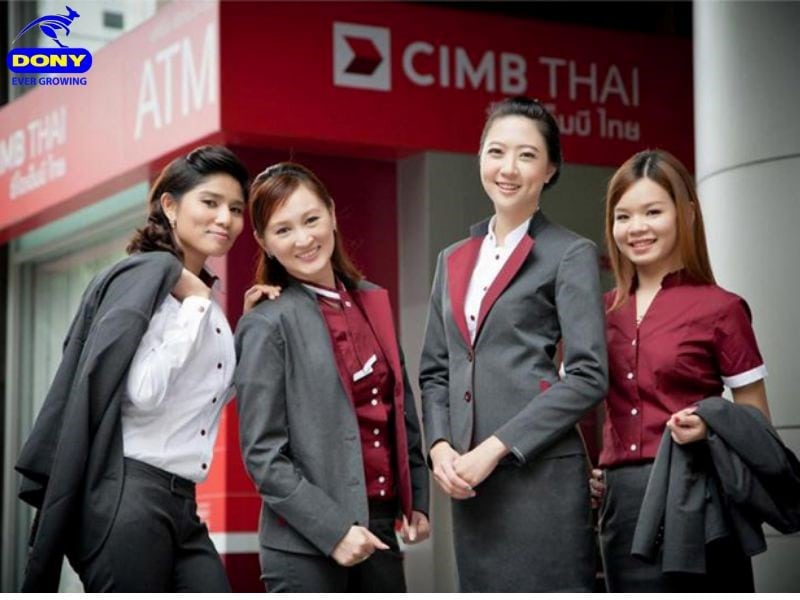 Quần âu và chân váy đồng phục ngân hàng CIMB
