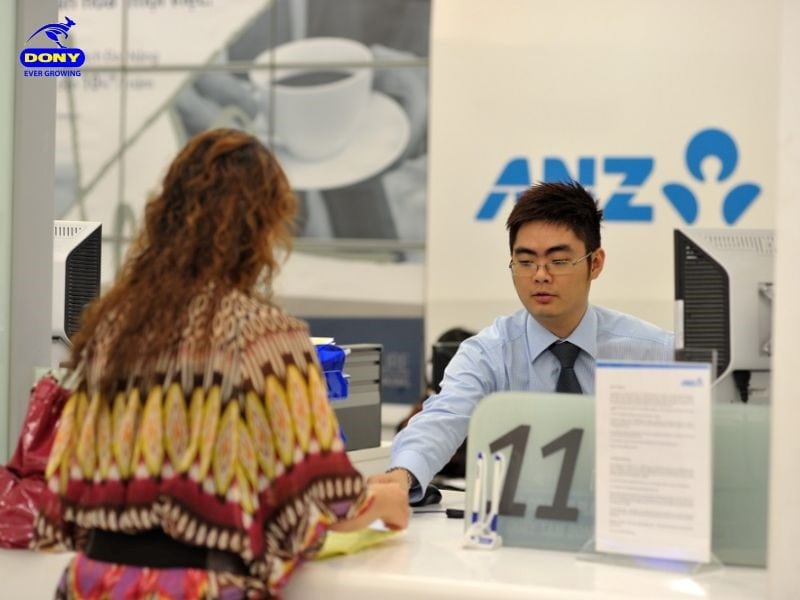 Đồng phục áo sơ mi tại ngân hàng ANZ.