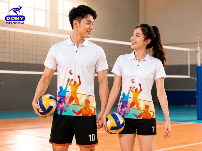 Áo thun có form vừa vặn với cơ thể, phù hợp với dáng người nam và nữ