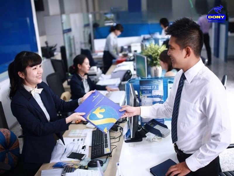 Đồng phục áo vest tại ngân hàng ANZ.