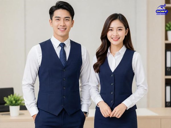 Gile đồng phục công sở cổ V